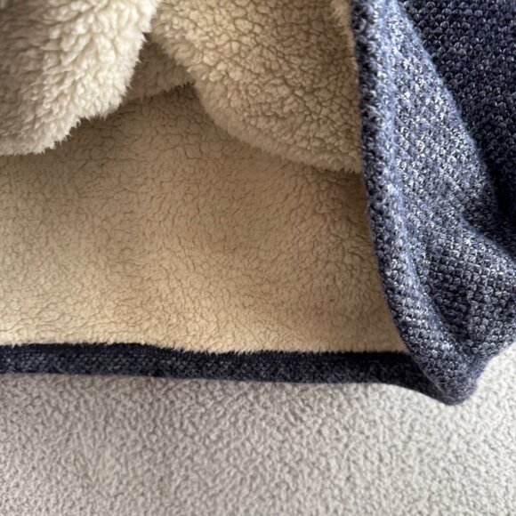 Orvis Classic Collection Quarter-Zip Sherpa Fleece Pullover Sweater Gray Size XL - Picture 4 of 8